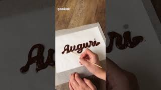 Come fare una scritta di cioccolato perfetta #cookist #asmr