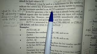 10 Computer AUTO Command