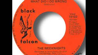 The Weeknights What Did I Do Wrong