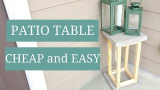 How To Make a Simple Outdoor Side Table | EASY Diy Outdoor Furniture