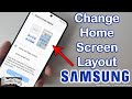 How to Change Home Screen Layout on Samsung