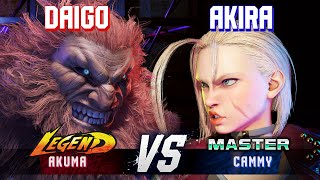 SF6 ▰ DAIGO (Akuma) vs AKIRA (Cammy) ▰ High Level Gameplay