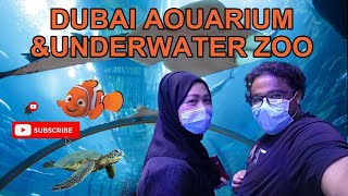 Exploring DUBAI AQUARIUM & UNDERWATER ZOO - Travel Video Maria & Ahmed