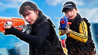 HẠT TIÊU BẮN SÚNG #6 | Police Patrol SEAL X Warriors Nerf Guns Fight Criminal Alibaba Captain Rescue