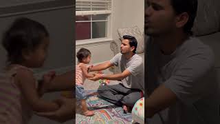 Funny baby arguing with her dad🥰 #cute #funny #dad #daughter #trending #shorts #viral #dadlife