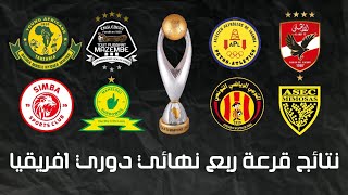 نتائج قرعة ربع نهائي دوري أبطال أفريقيا 2023/2024