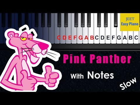 Pink Panther Piano Notes