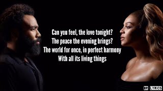 Beyoncé ft. Donald Glover - Can You Feel The Love Tonight (Lyrics) [The Lion Kin