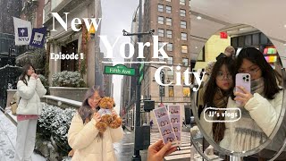 NY diaries - Ep 1 🍎 | Day 1, 2, 3: walking around new york city, NYU, trying famous Lanzhou noodles