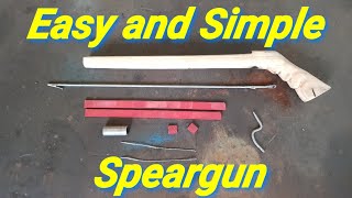 How To Make a Simple Speargun / Cara Membuat Senapang Ikan paling simple / tembak ikan paling senang