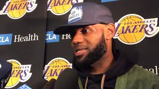 LeBron James on his Los Angeles Lakers debut: 'I liked our fight'