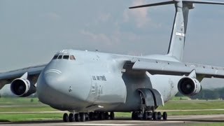 C-5 Galaxy taxiing \u0026 takeoff USAF Yokota AB ド迫力離陸 ギャラクシー 横田基地