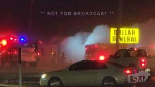 12-22-2022 Girard Illinois  - Structure Fire During Winter Storm Warning