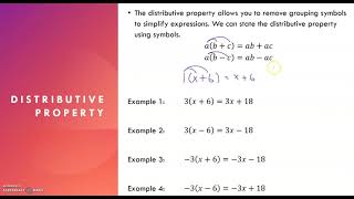 38. Simplifying and Evaluating Algebraic Expressions
