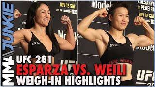 Carla Esparza, Zhang Weili Make Weight For UFC 281 Title Fight