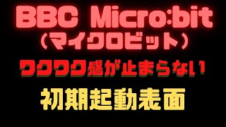 micro:bit（マイクロビット）本体の初期起動の際の表面