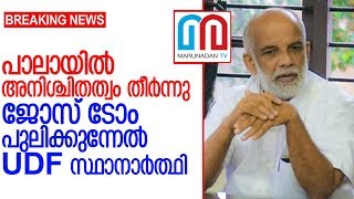 പാലായില്‍ യുഡിഎഫ് സ്ഥാനാര്‍ത്ഥിയെ പ്രഖ്യാപിച്ചു  I  Pala Election