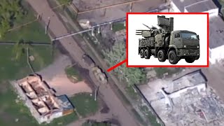 Pantsir S-1 Breaks Down And Gets Destroyed By Ukrainian Artillery