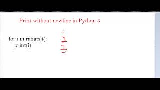 How to print without a new line in python???