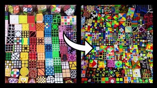 MEZCLO TODA MI COLECCIÓN | +200 Cubos de Rubik
