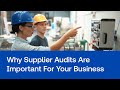 Why are supplier audits important for your business?