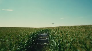 Interstellar - Christopher Nolan - Cornfield Drone Chase Scene [1080P HD]