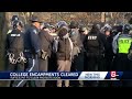 Protesters warned to end encampment at Mass. colleges