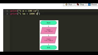 Algorithms in Maths - Lesson 1, Flowchart to Python Code (extension)