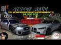 STREET RACE NOHESI G80 M3 STOCK TURBO VS Q50 PURE TURBO *takes the pot no matter what HEATED insane!