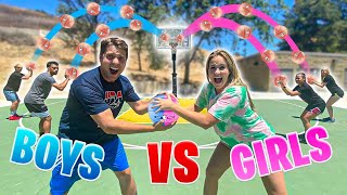 BOYS vs GIRLS Basketball OLYMPICS Challenge!