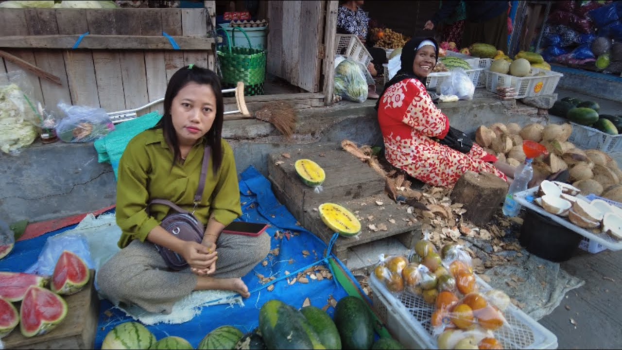 4k рџ рџ Daily Life In Indonesian Public Market Youtube