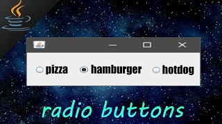 Java radio buttons 🔘