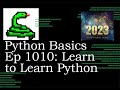 Python Basics Tutorial New Year || Learn to learn Python