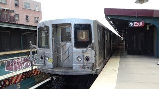 BMT Jamaica Line: R42 \u0026 R32 J Local \u0026 Express Trains at Lorimer St-Broadway (PM Rush Hour)