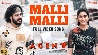 Full Video: Malli Malli Song | Agent | Akhil Akkineni, Mammootty | Surender Reddy | Anil Sunkara