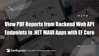 Preview Reports as PDF in .NET MAUI Apps using Backend Web API Service Endpoints with EF Core