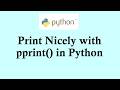 Easy Python tutorials | Output better form using pprint in Python