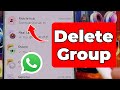How to Delete Whatsapp Group