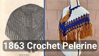 How to Crochet an 1864 Pelerine! | Just Vintage Crochet