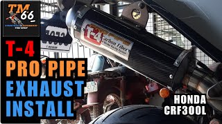 T4 PRO PIPE CARBON FIBER install on a Honda CRF300L Supermoto - SUBCRIBERS' BIKE!!