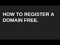 HOW TO: get a FREE DOMAIN, and add it to Cloudflare.