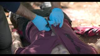 Bleed Control Kits - How to treat a stab wound (Foxseal Vented Chest Seal)