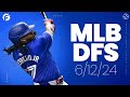 Early Slate MLB DFS Picks & Strategy for DraftKings & FanDuel (6/12/24)