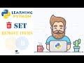 Remove Items from Set in Python? (Pop, Remove, Discard, Clear, Del) - Python Tutorial for Beginners