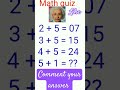 Math quiz #challenge #mathpuzzle #solveitquickly #braintest #iqtest #geniuschallenge