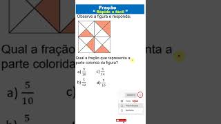 Exercício sobre frações.