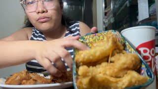 bonchon mukbang while i answer your questions