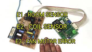 SAMSUNG AC ERRORS CODES E3,E1,E2