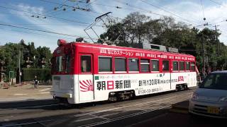 大阪の路面電車 阪堺電車モ351形352号 住吉分岐 2011.10.04