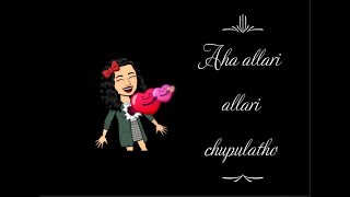Aha Allari song(Part-2)🤪❤️ || Bitmoji Version ✨ || WhatsApp Status ✌️
